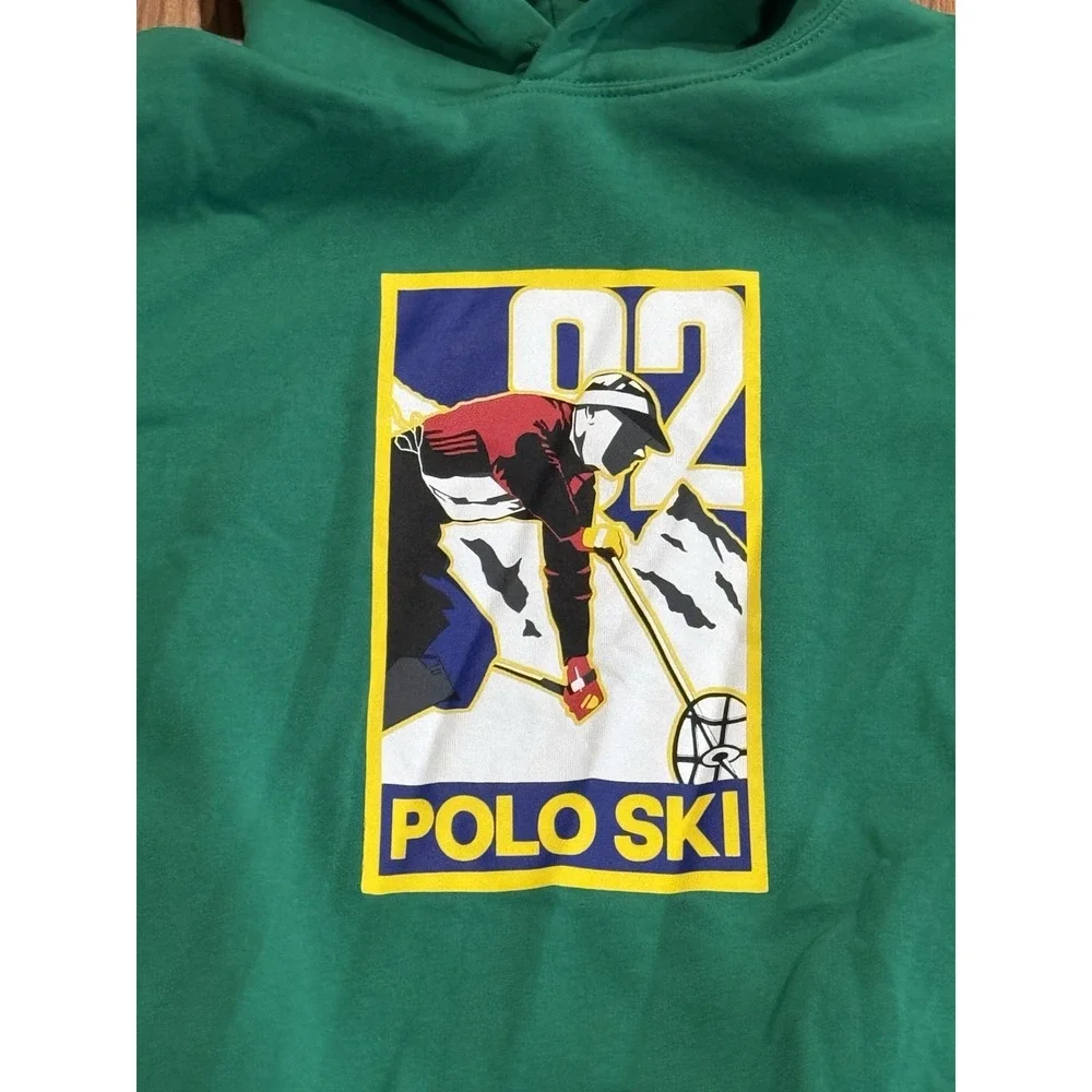 Polo Ralph Lauren Polo Ski 1992 Hoodie Sweatshirt XL Snow Beach Stadium RRL Rare